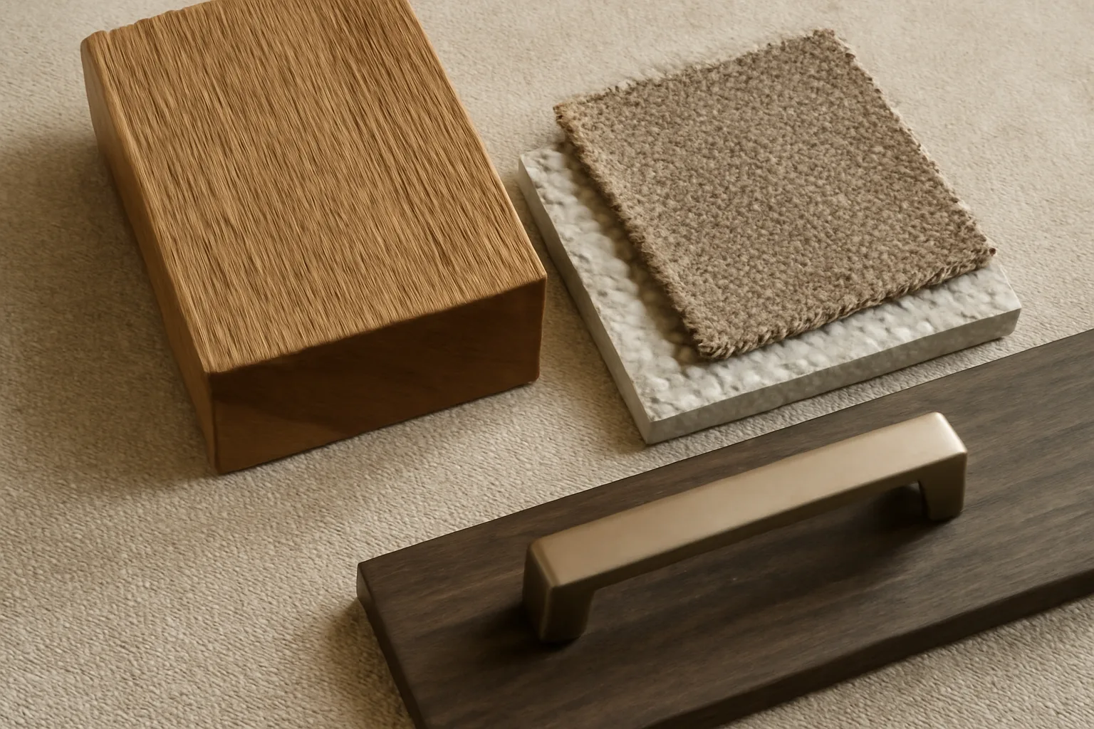 A stylish office interior featuring a mix of modern and personal design elements, illustrating the importance of quality materials and thoughtful planning.