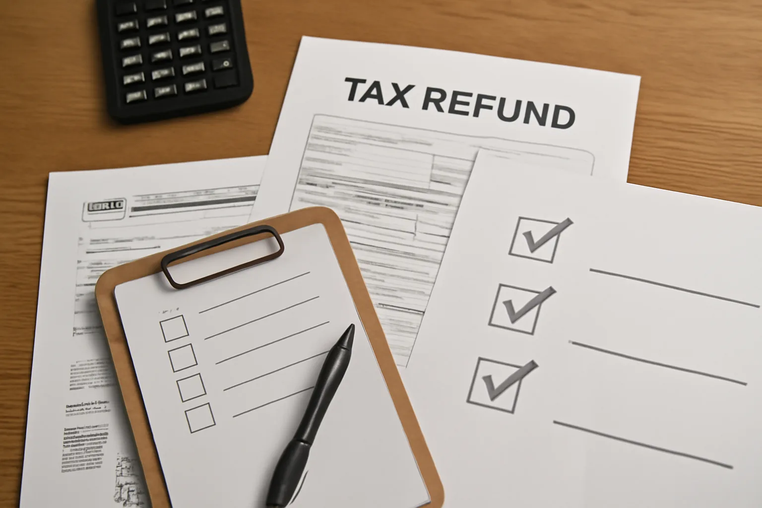 Image representing tax refund process for employees.