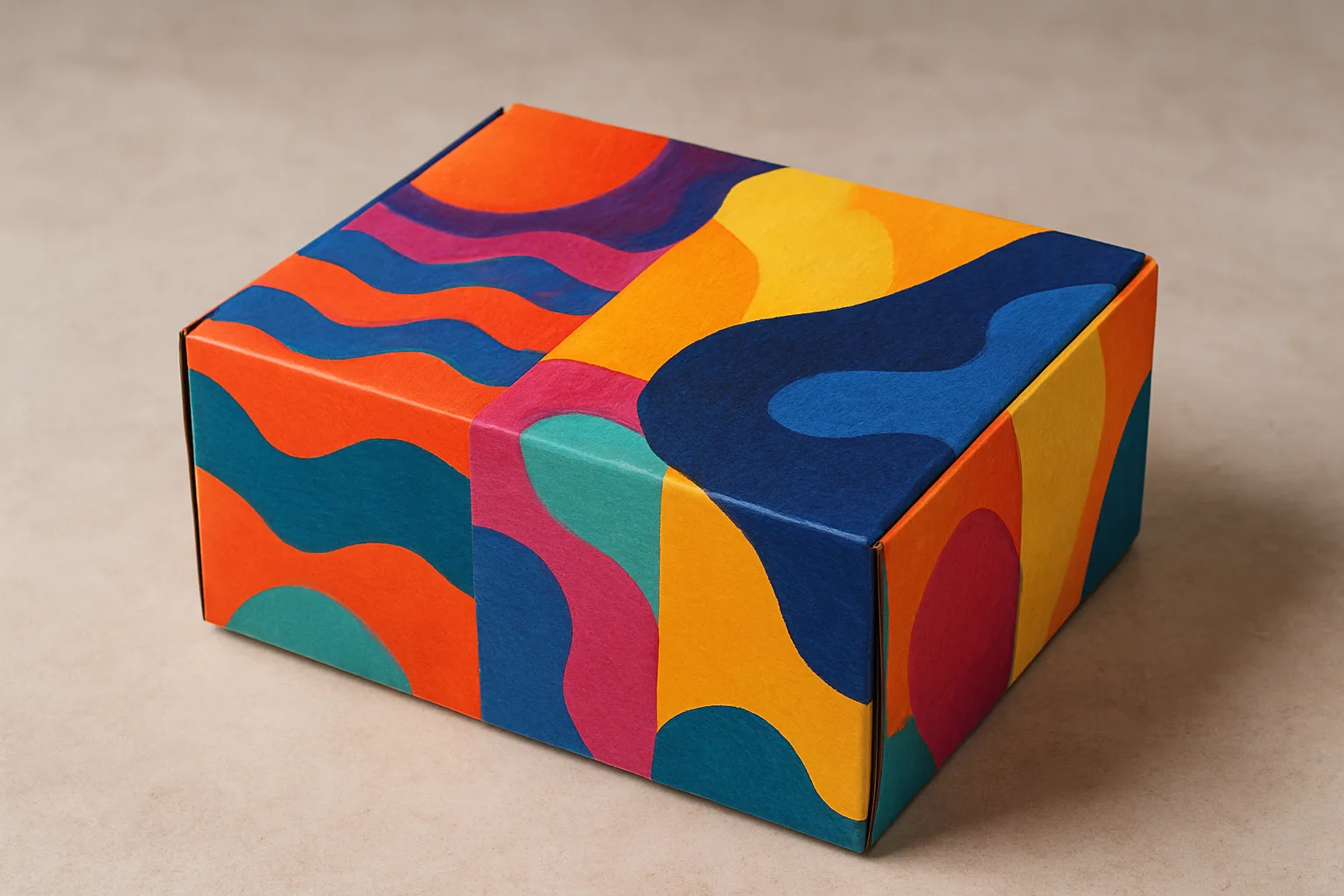 A person unboxing a creatively designed packaging.
