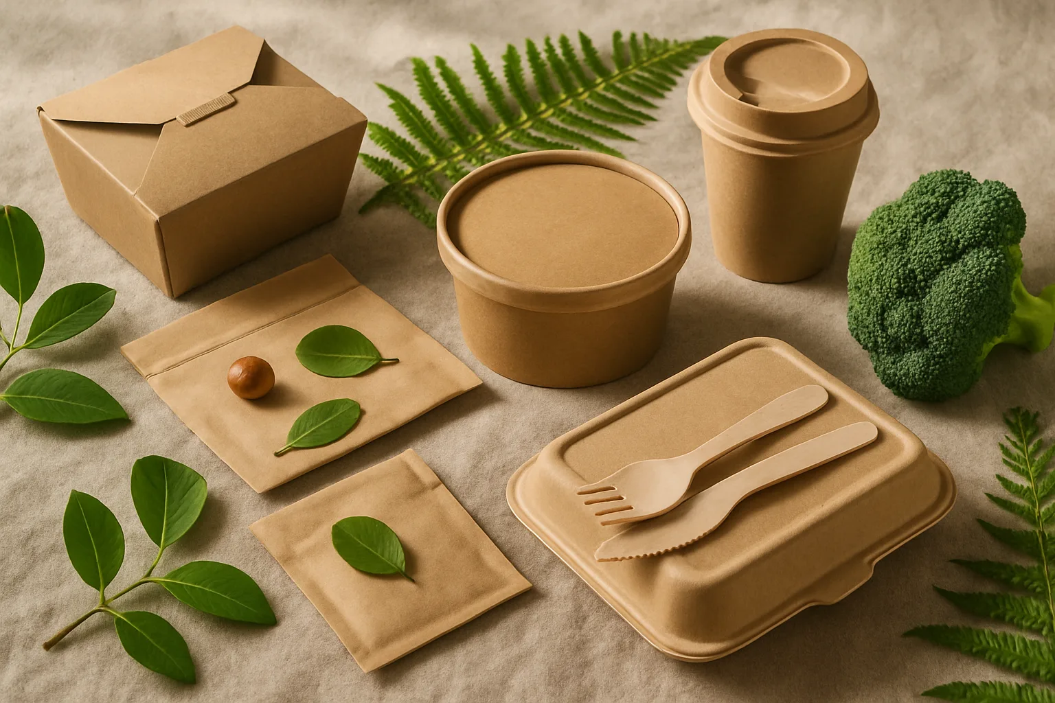 Eco-friendly food packaging materials and their benefits.