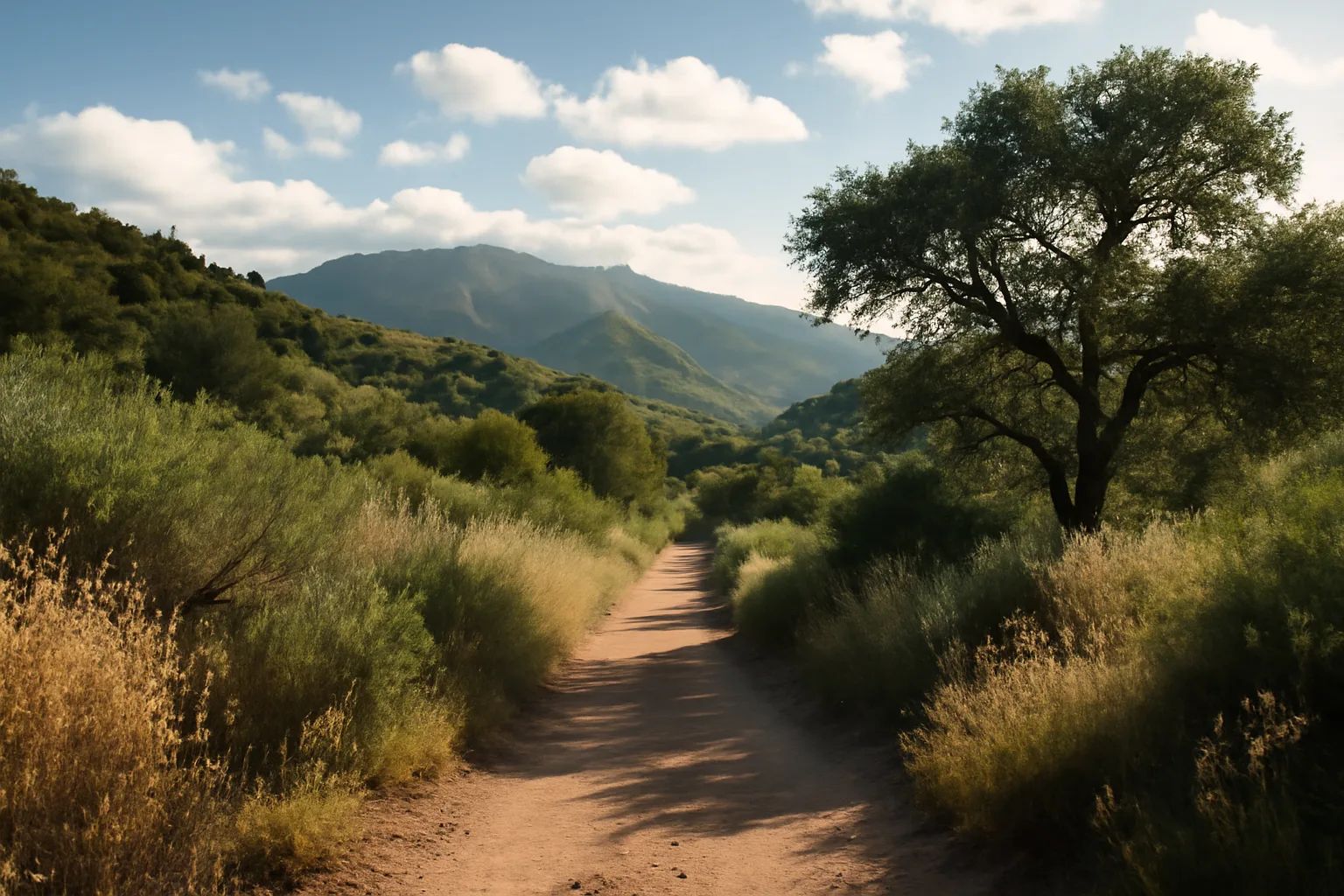 Scenic hiking trail in nature.