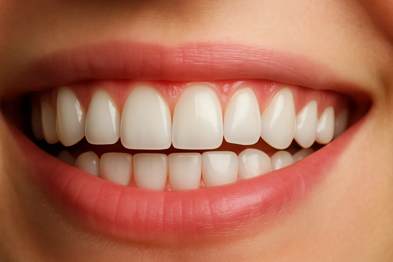 A visual representation of healthy gums and teeth, alongside warning signs of gum disease.