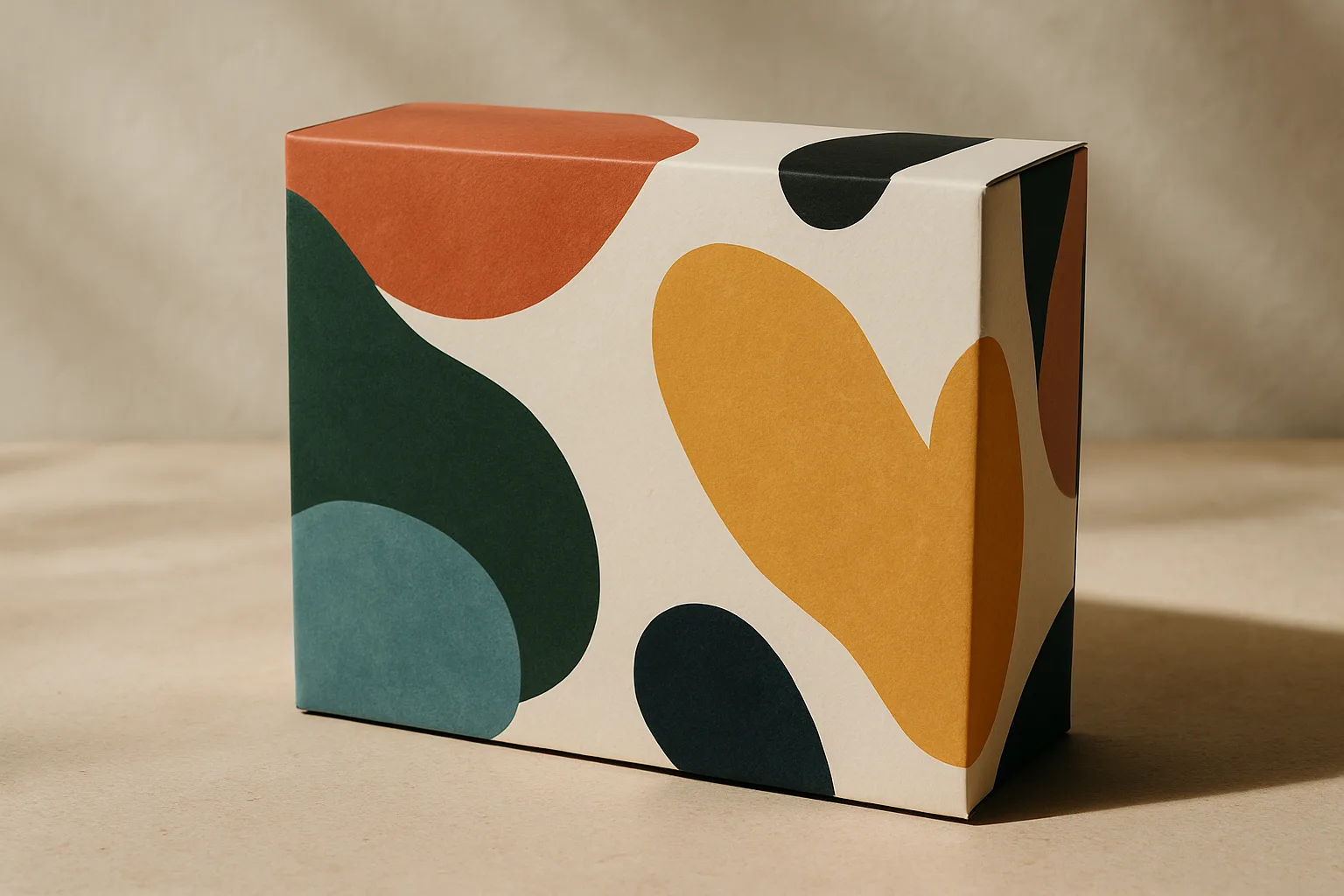 A beautifully designed cardboard box showcasing innovative packaging design.