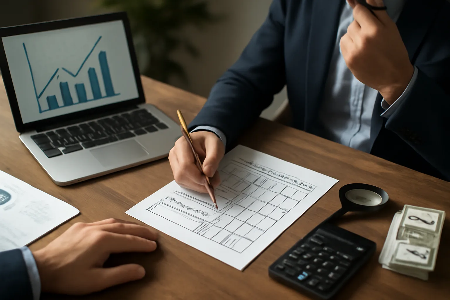 Visual representation of financial clearing services and processes.