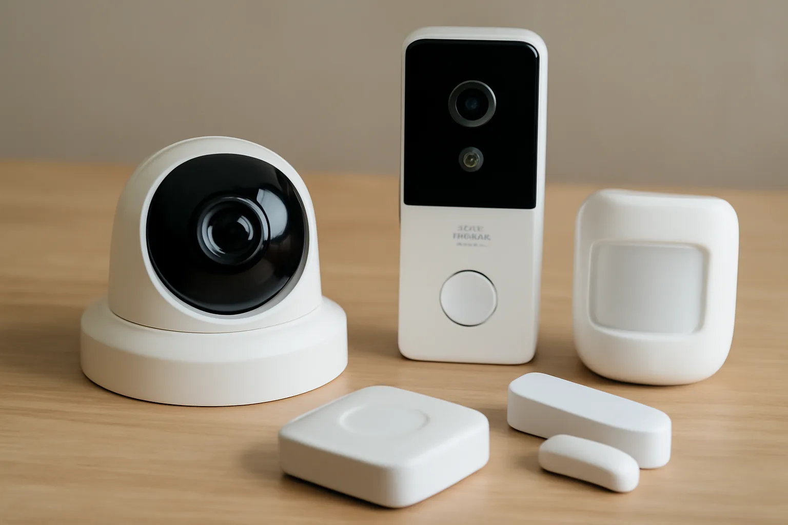 A modern home security setup.