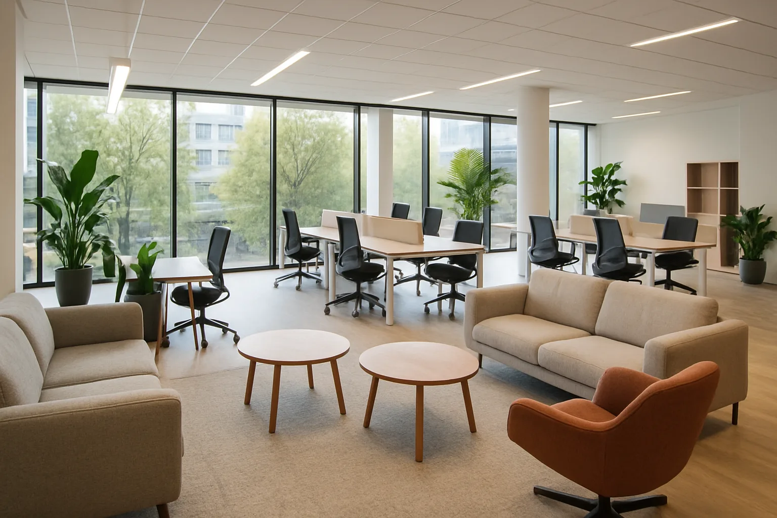 Modern office interior design.