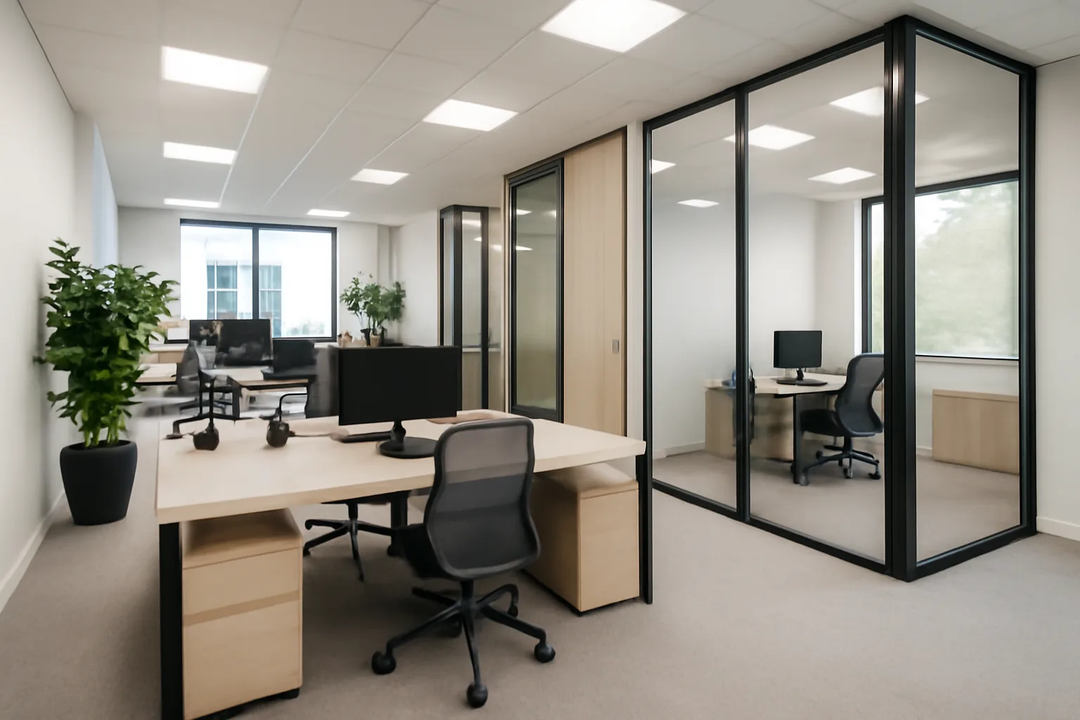 Modern office interior design.
