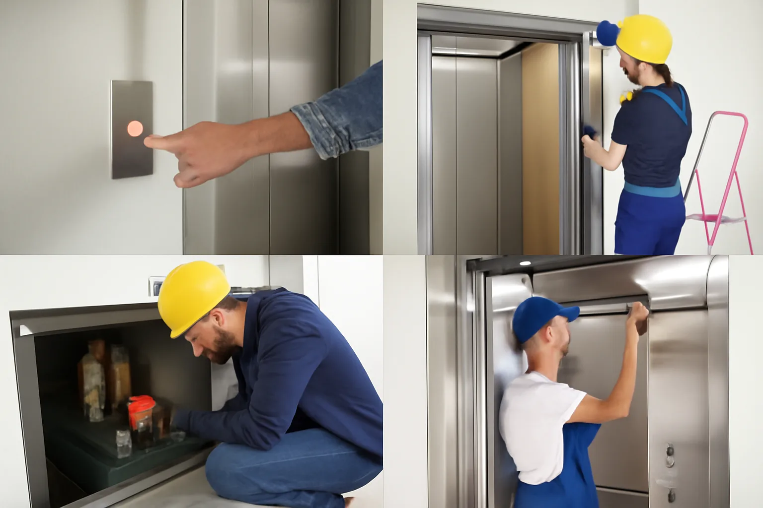 Elevator upgrade process infographic