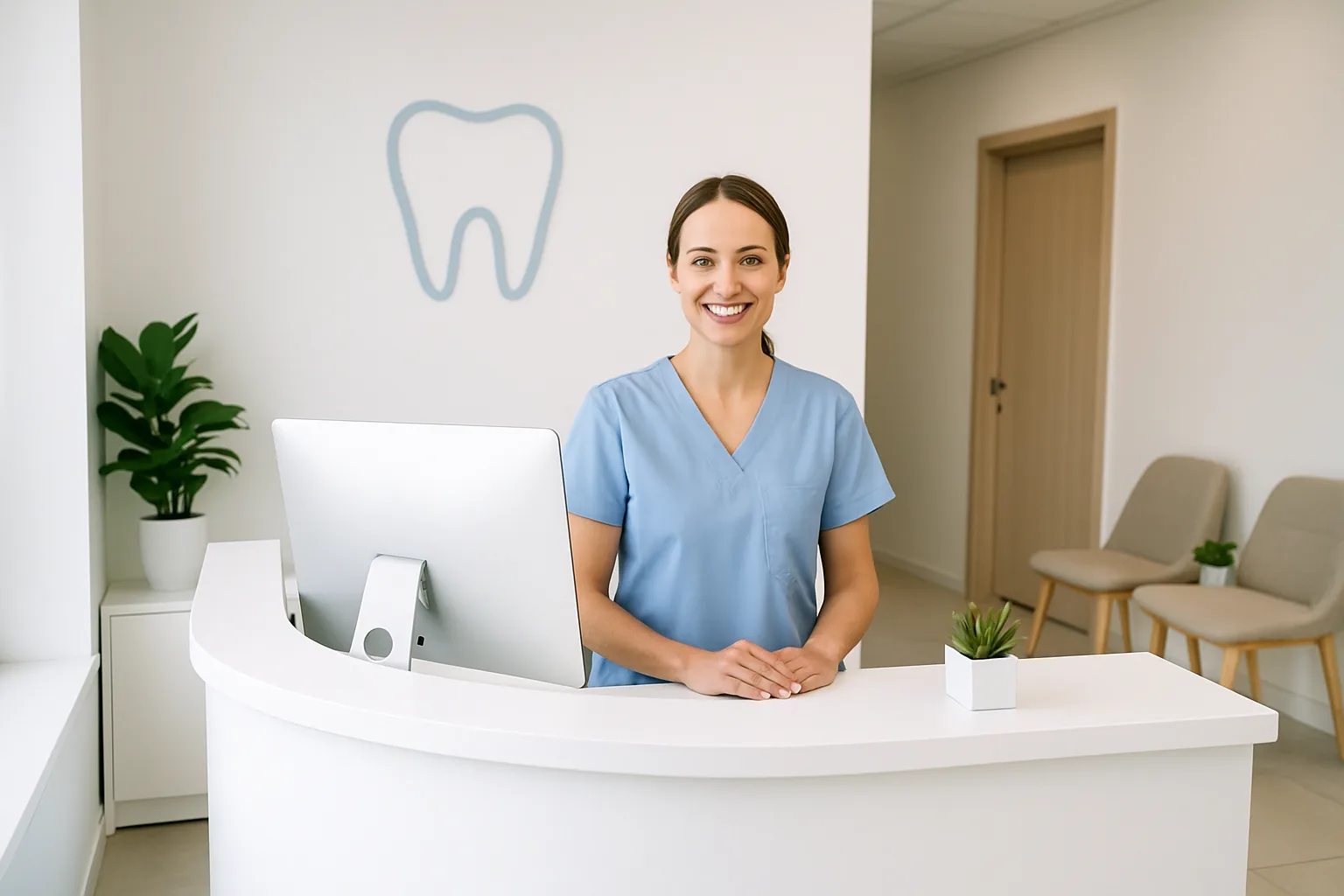 Dental tools in a professional setting.