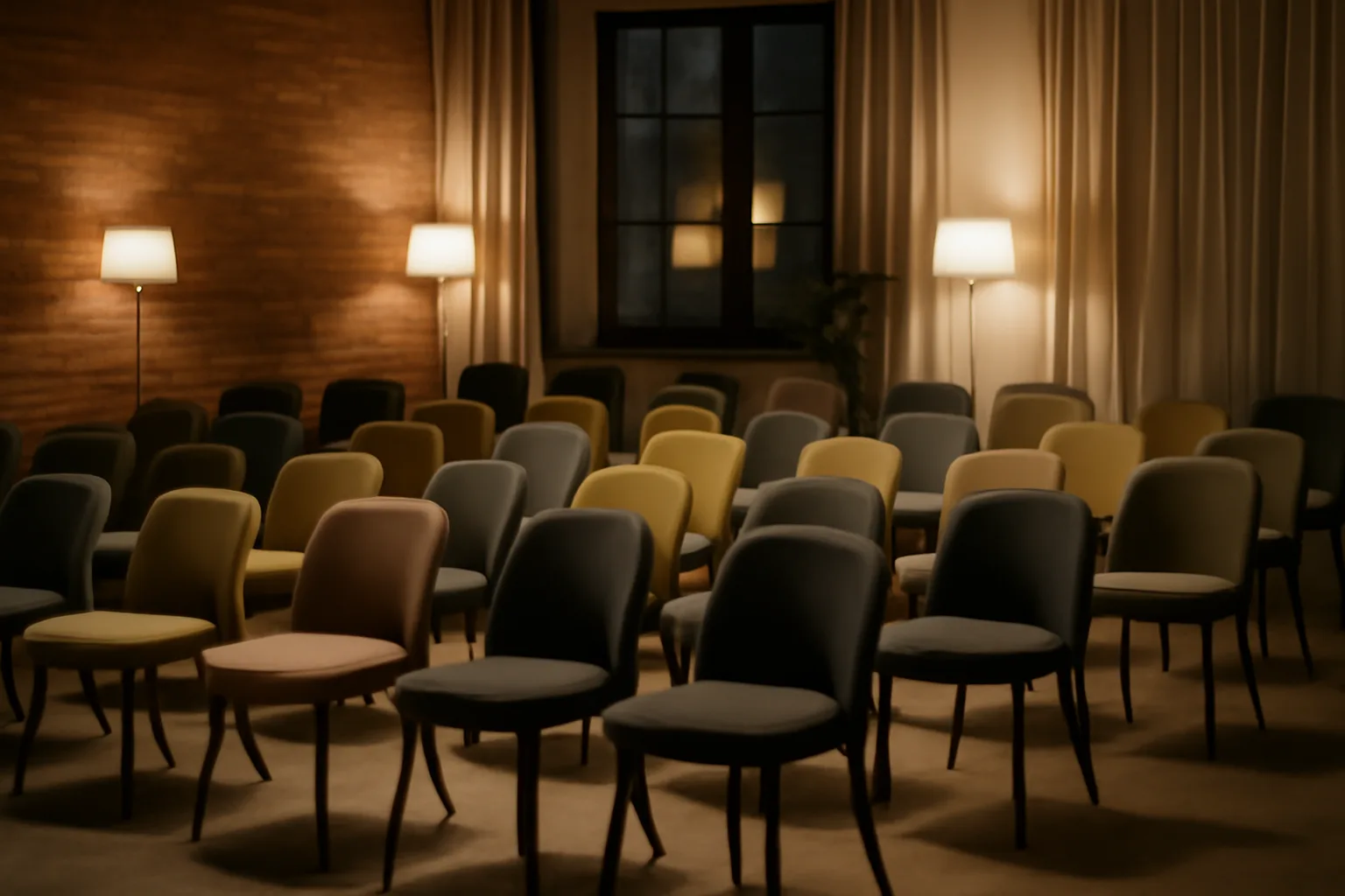 A well-organized event space for hosting guests.