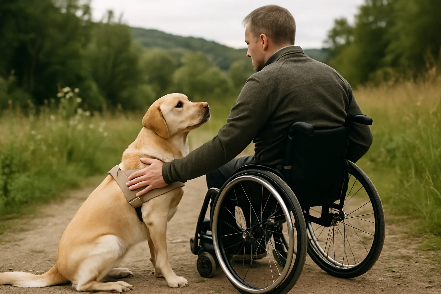 Service dog training process infographic.