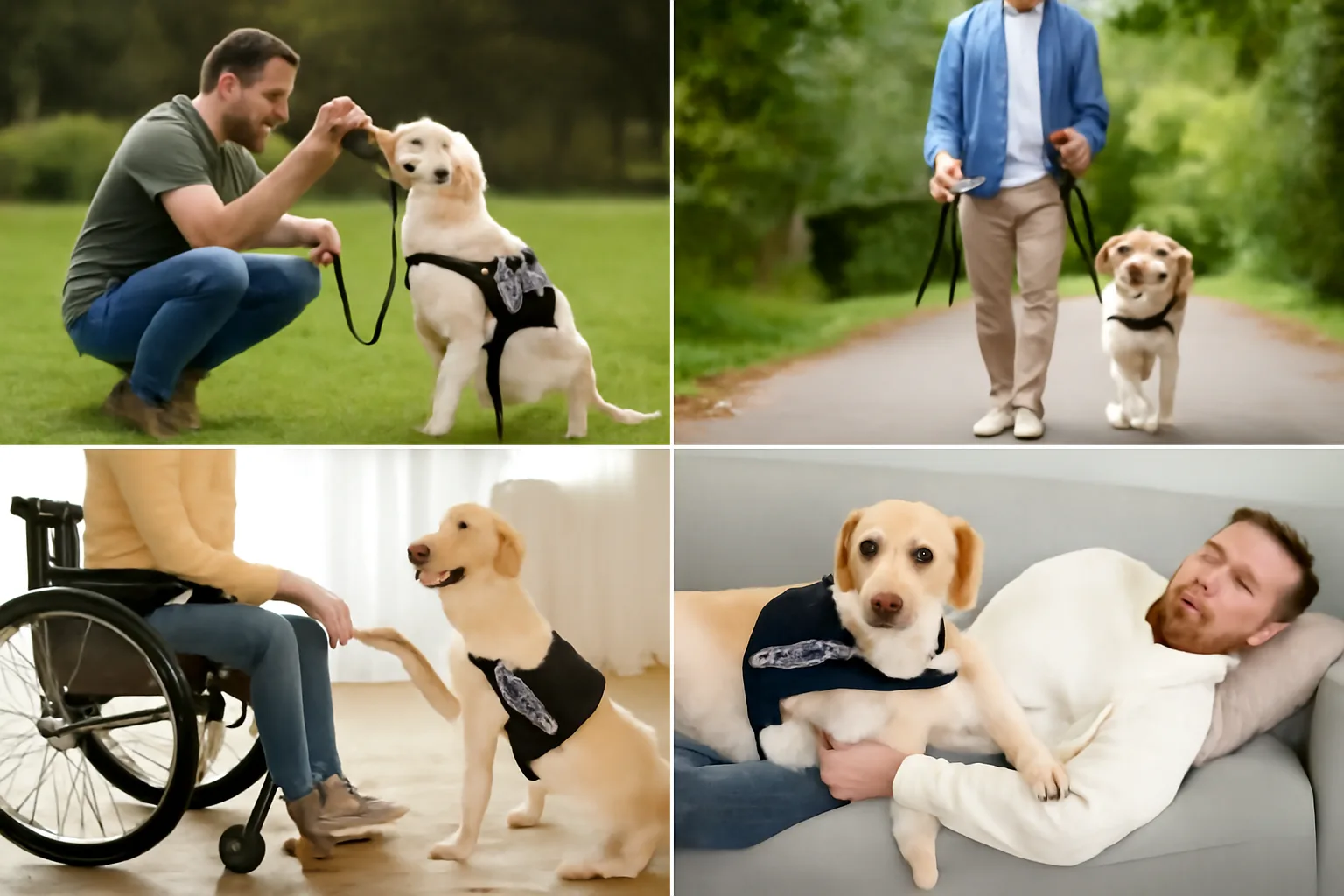 Service dog training process infographic.