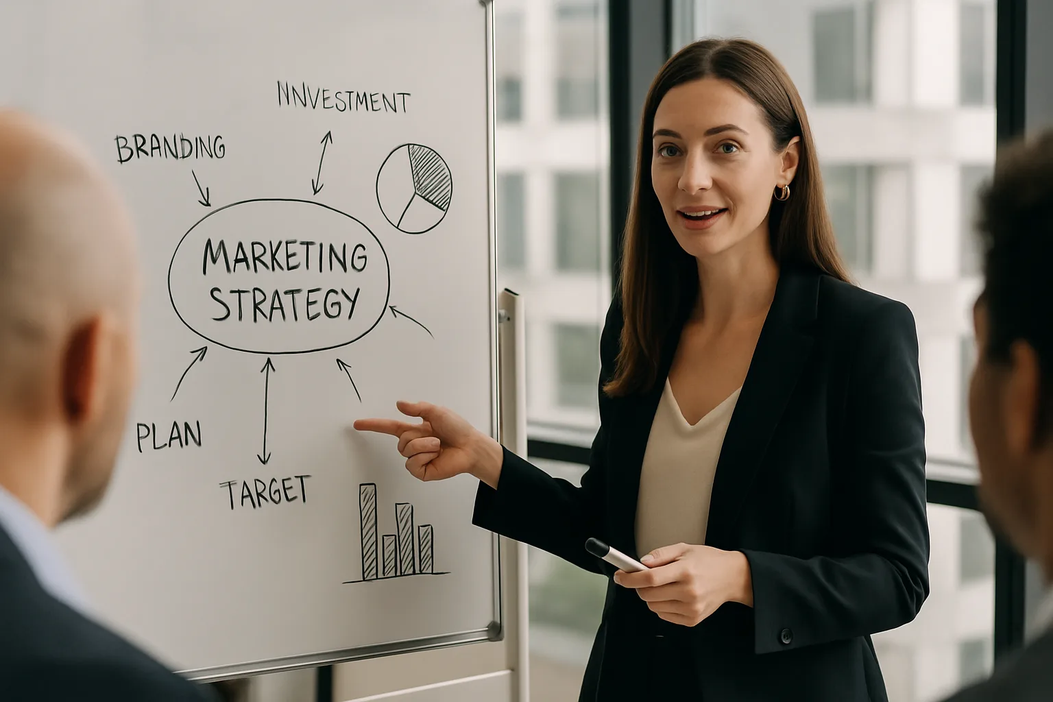 Business marketing strategies infographic.
