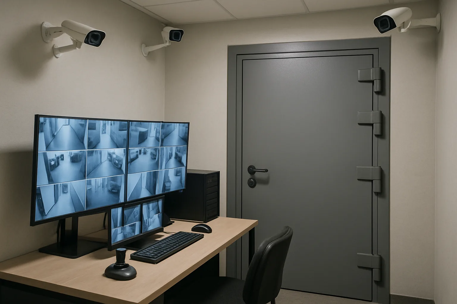 Security system installation process.