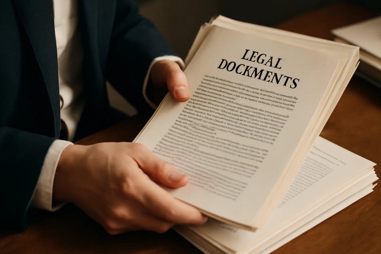 Legal documents and a gavel on a desk.