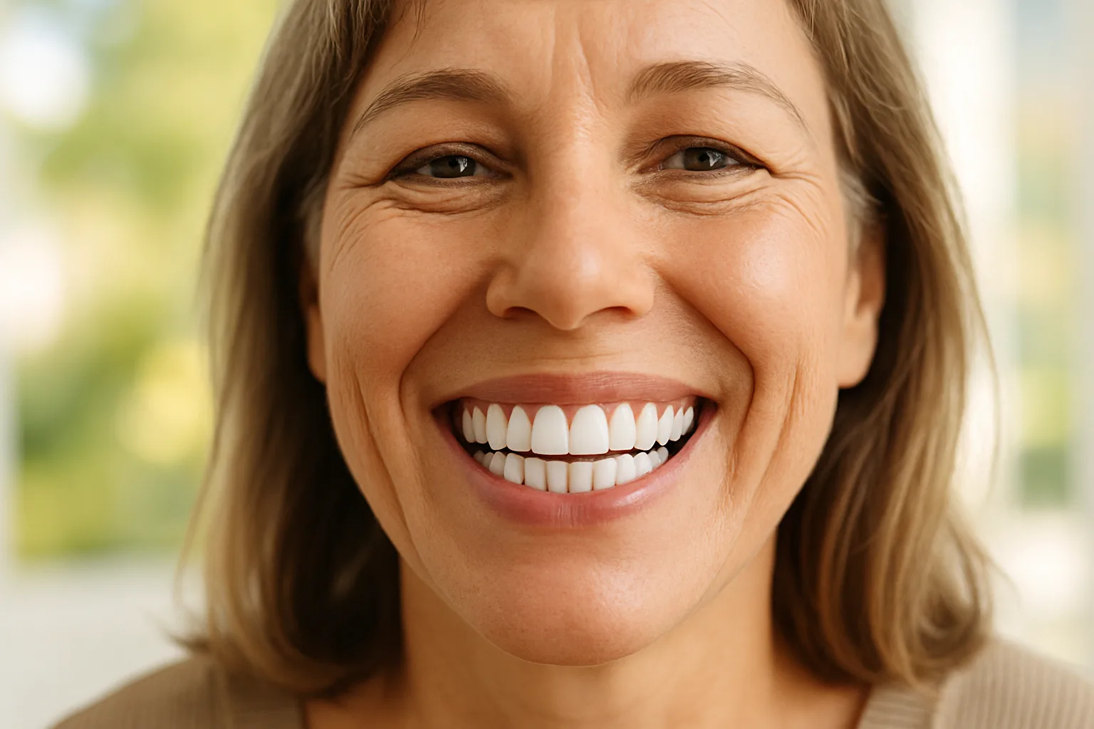 A dental professional performing an examination on a patient in a modern dental clinic.